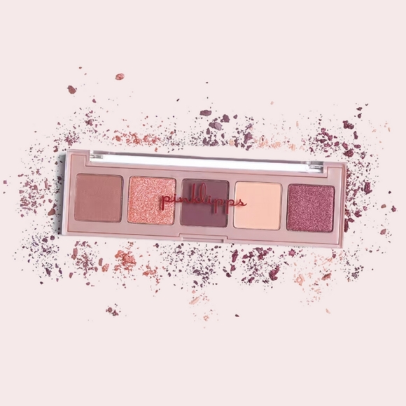 Pinklipps Eye Shadow Palette In Mauve Me & Moonslice Pressed Blush in Beautiful - Picture 2 of 8